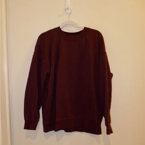 Lululemon Maroon Sweatshirt, oversized fit, size 10